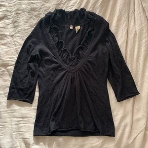 Anthropologie black sweater, size medium